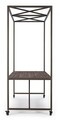 Exhibitor Asztal, Bizzotto, 180 x 90.5 x 220 cm, cu roti, acél/fenyőfa