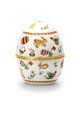 Vagy dekoratív húsvéti, Hermann Bauer, 10x12,5 cm, porcelán, tarka