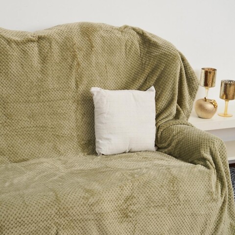 Takaró Pinapple Flannel, Heinner, 200x220 cm, poliészter, zöld