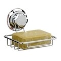 Bestlock szappantartó, Tömörítő, 12,8x13,2x10 cm, króm / ABS / műanyag (TPU), ezüst