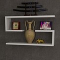 Jenika Fali polc, Furny Home, 60x14.5x18 cm, fehér