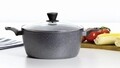 Silverstone Fazék fedővel, Ambition, 4.1 L, 24 cm, alumínium, invelis Qualum Stone