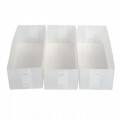 3 db Jocca fiókrendező készlet, 30x10,5x8 cm, műanyag, matt fehér