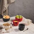 Gyémánt bögre, Ambition, 430 ml, porcelán, piros