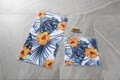Hibiscus 2 db Fürdőszobai szőnyeg, Confetti, 50x57 cm/57x100 cm, narancssárga