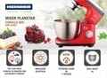 Heinner Bolygókeverő, 600 W, 7 sebesség fokozat, piros