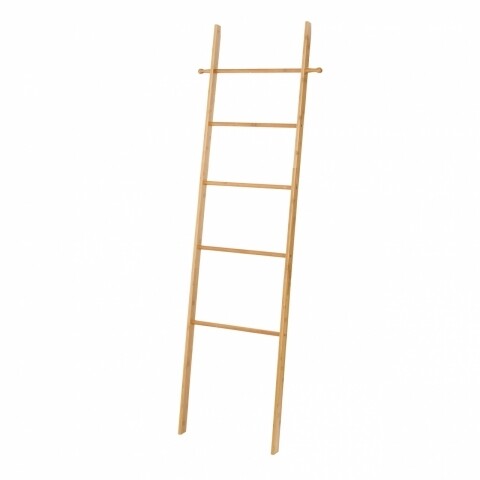 Ladder Törölköző és ruhatartó, Wenko, 43 x 170 cm, bambusz, természetes