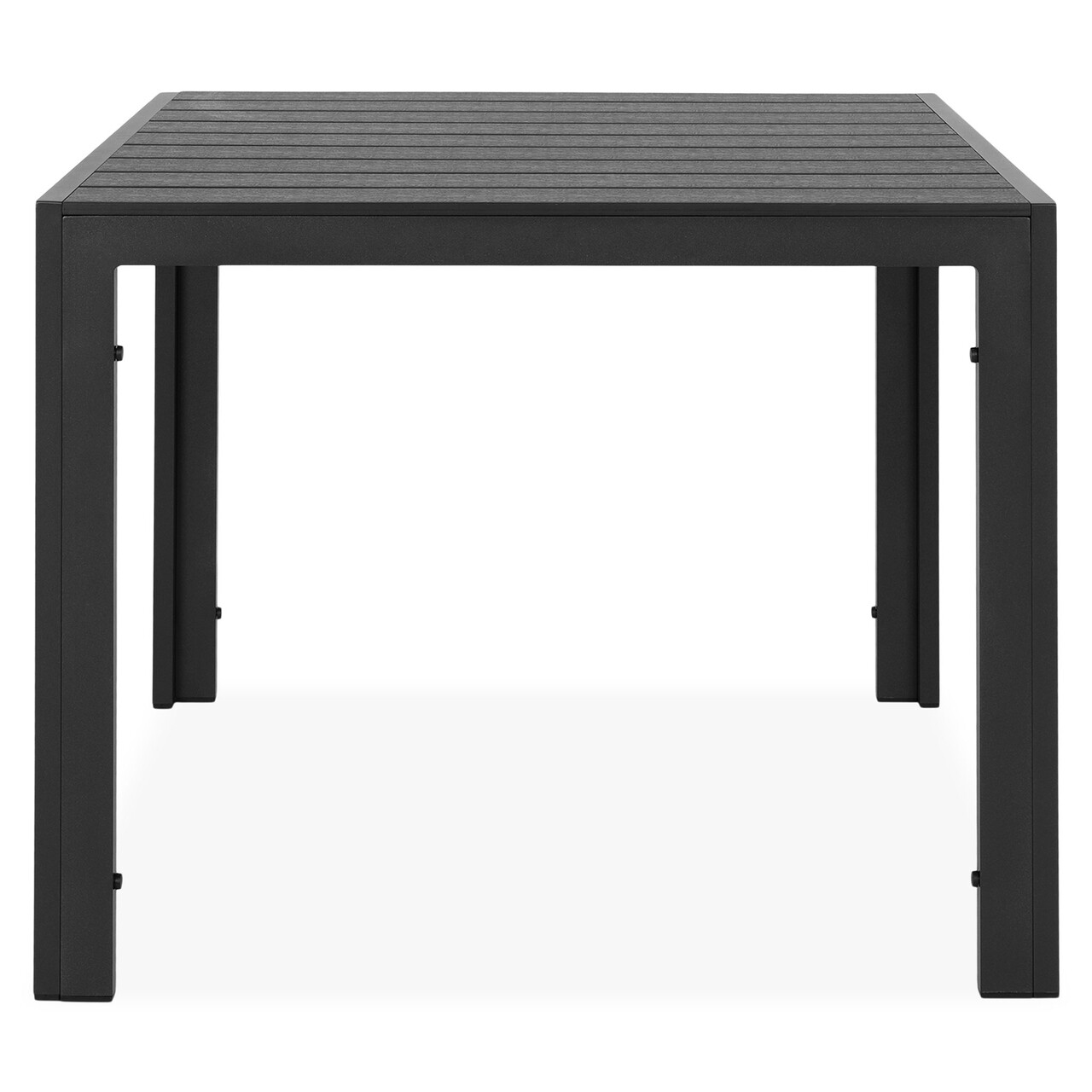 Maison encore kocka asztal, l.90 l.90 h.74 cm, alumínium, fekete