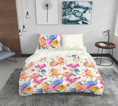 Bedora Kétszemélyes Ágynemű, 4 db, 200x220, 100% pamut, többszínű