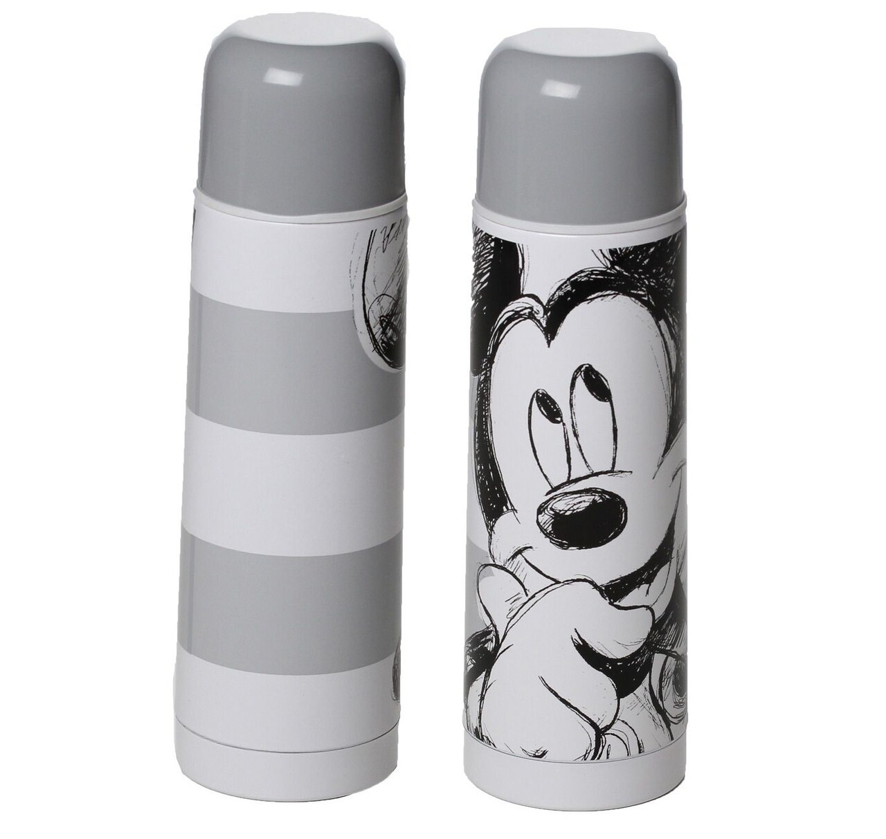 Mickey Mouse Termosz , Disney, 500 Ml, Rozsdamentes Acél, Szürke