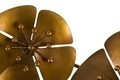 Flower Goldy Fali dekoráció, Mauro Ferretti, 80x57 cm, vas, aranyszín