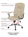 Ergonomikus irodai szék, Bedora Abraj, ekológikus bőr, bézs