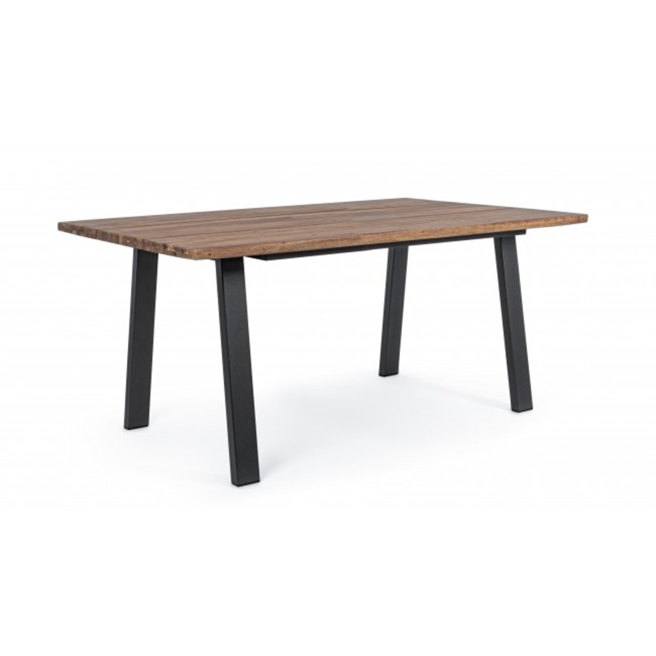 Oslo kerti asztal, bizzotto, 160x90x76 cm, akácfa/acél, szénszürke/természetes