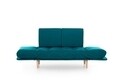 Nina Daybed Kihúzható kanapé, Futon, 3 személyes, 200x70 cm, fém, zöld