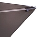 Thais Kerti/terasz napernyő, 300 x 200 cm, oszloppal Ø48 mm, alumínium, szürke