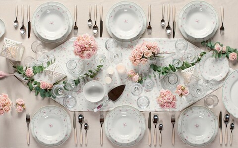 Nonna Rosa 18 darabos Étkészlet, Brandani, porcelán