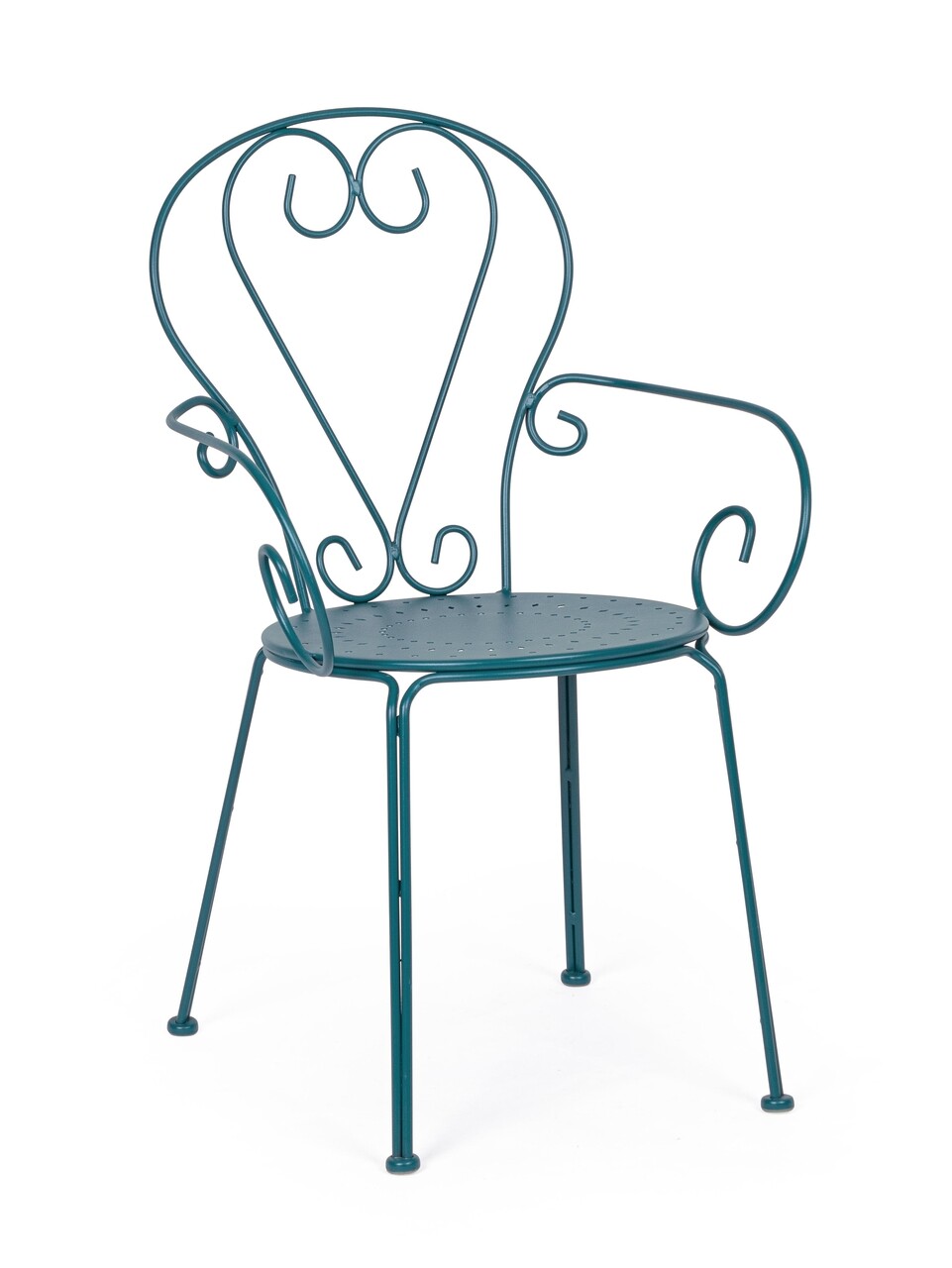 Etienne Kerti szék, Bizzotto, 49 x 49 x 89 cm, acél, kék
