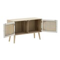 White Natural Komód, InArt, 80x30x52 cm, erdeifenyő/ratáng