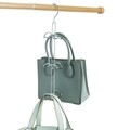 Szervező Zia táskákhoz, iDesign, 6 akasztó, 18,5x11,5x45,5 cm, acél