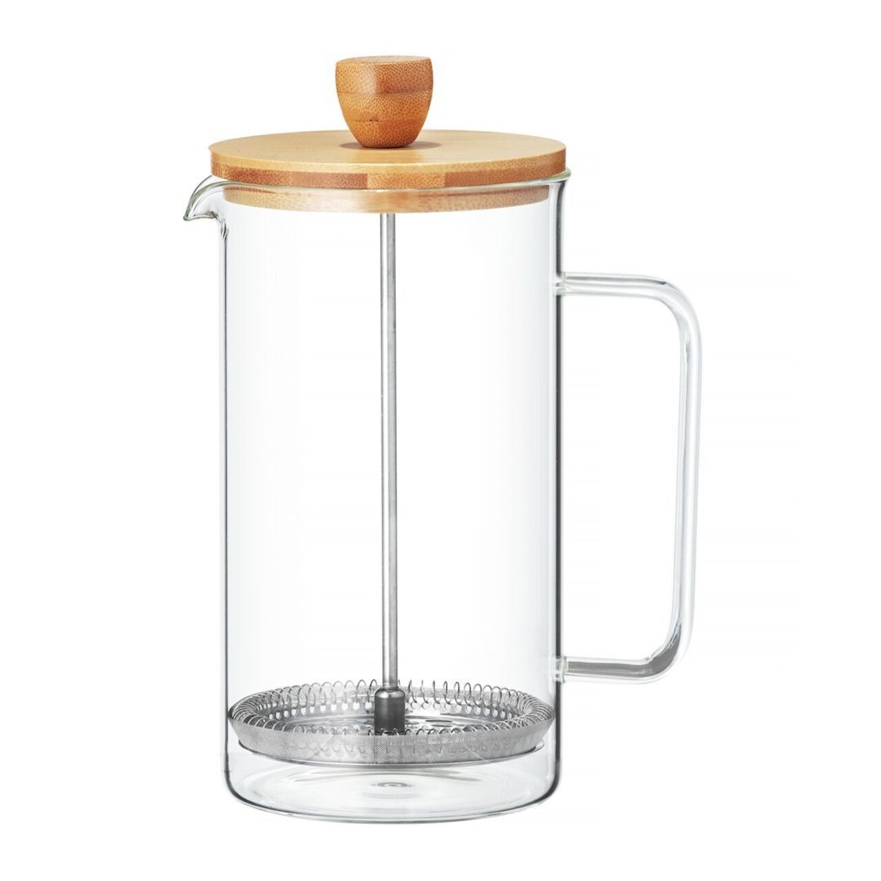 Nordic kávé/tea filter, Ambition, 350 ml, üveg, átlátszó