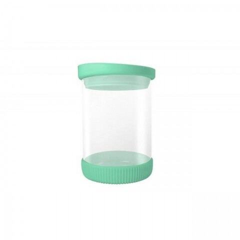 Jocca Tároló, 480 ml, üveg / szilikon, átlátszó / zöld