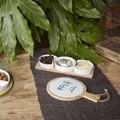 Tapas vágódeszka Managua, Tognana, 24x17x1 cm, fa / porcelán