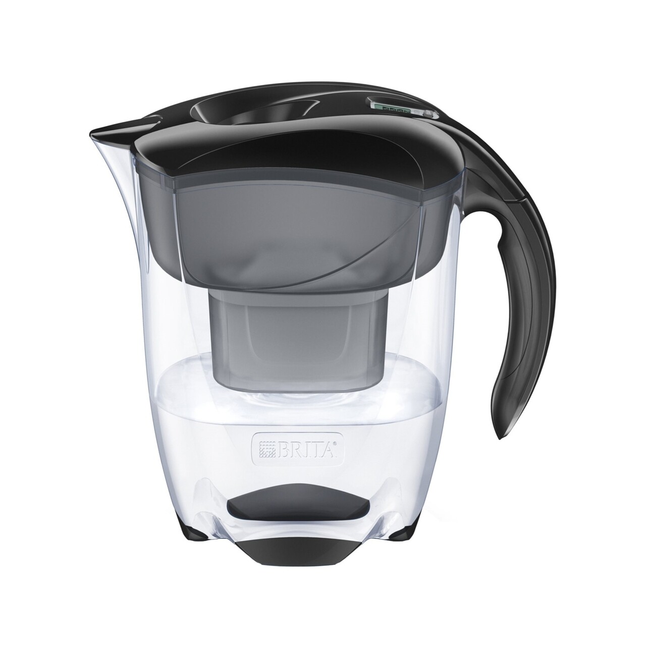 Brita Vízszűrő Palack, Elemaris XL MAXTRA+, Műanyag, 3.5 L, Fekete