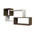 Raft pentru perete Afro, Puqa Design, 51x20x90,6 cm, maro