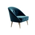 Matilda Fotel, Ndesign, 78x78x82 cm, fa, olajkék