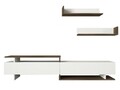 Nirvana TV Komód 2 polccal, Furny Home, 180x35.6x40 cm, fehér/barna