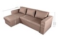 Napoli bezs megfordítható kihúzható kanapé, tároló dobozzal, 247x148x78 cm