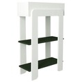 Suport pentru ghivece Nola, Talon, 60 x 23.6 x 96.6 cm, alb/verde