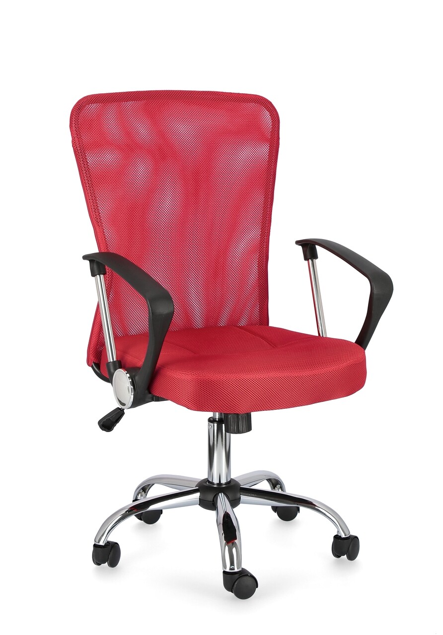 Office Irodai szék, Bizzotto, háló/acél, piros