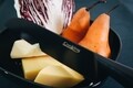 Santoku Dark line kés, Heinner, 18 cm, rozsdamentes acél, fekete