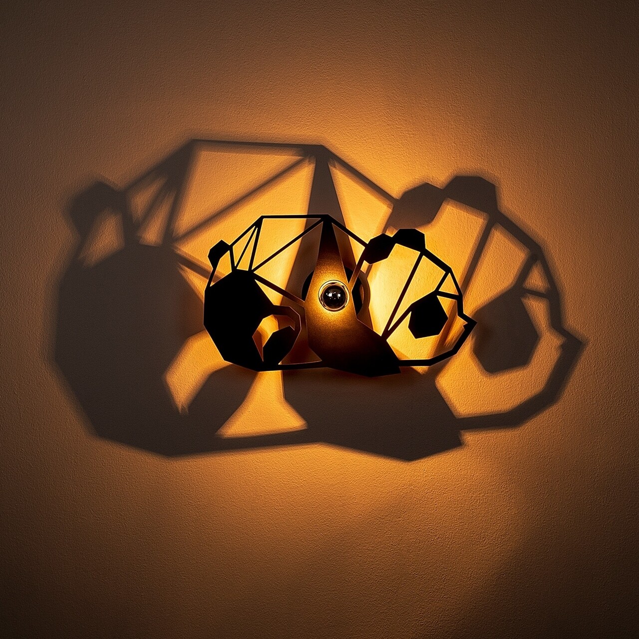 Shadow Fali Lámpa, 582-A, E27, 100 W, Fém/MDF, Fekete