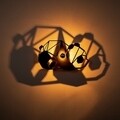 Shadow Fali lámpa, 582-A, E27, 100 W, fém/MDF, fekete