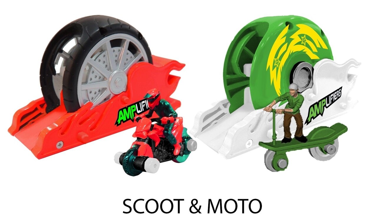 Motorkerékpár / robogó és hordozórakéta, erősítők, többszínű