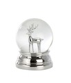 Hógömb, Hermann Bauer, Reindeer, 10 x 8 cm, poli-gyanta, ezüstszín/fehér