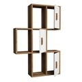 Raft pentru perete Flora, Hommy Craft, 50x20x112.6 cm, alb/maro