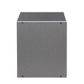 Raft modular cu usa, Composite Cube, Bizzotto, 35x29.5x35 cm, MDF laminat, gri
