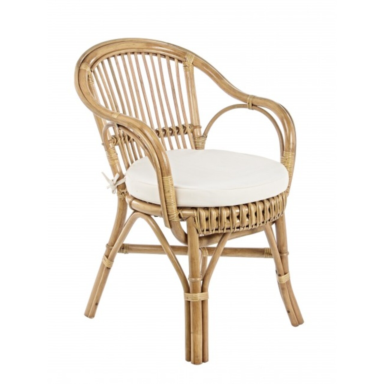 Barina Kerti szék, Bizzotto, ülőpárnával, 57x61x80 cm, rotáng/poliészter