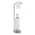 Bailee WC papír és kefetartó, Versa, 17x17x69.7 cm, acél