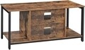 TV Komód, Vasagle, 110 x 40 x 50 cm, PAL/acél, rusztikus barna