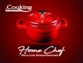 Serpenyő + Home Chef fedél, Heinner Home, 1,2 l, alumíniumöntvény, fekete/piros