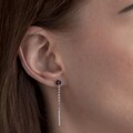 Fülbevalók, Emily Westwood, rozsdamentes acél, ezüst