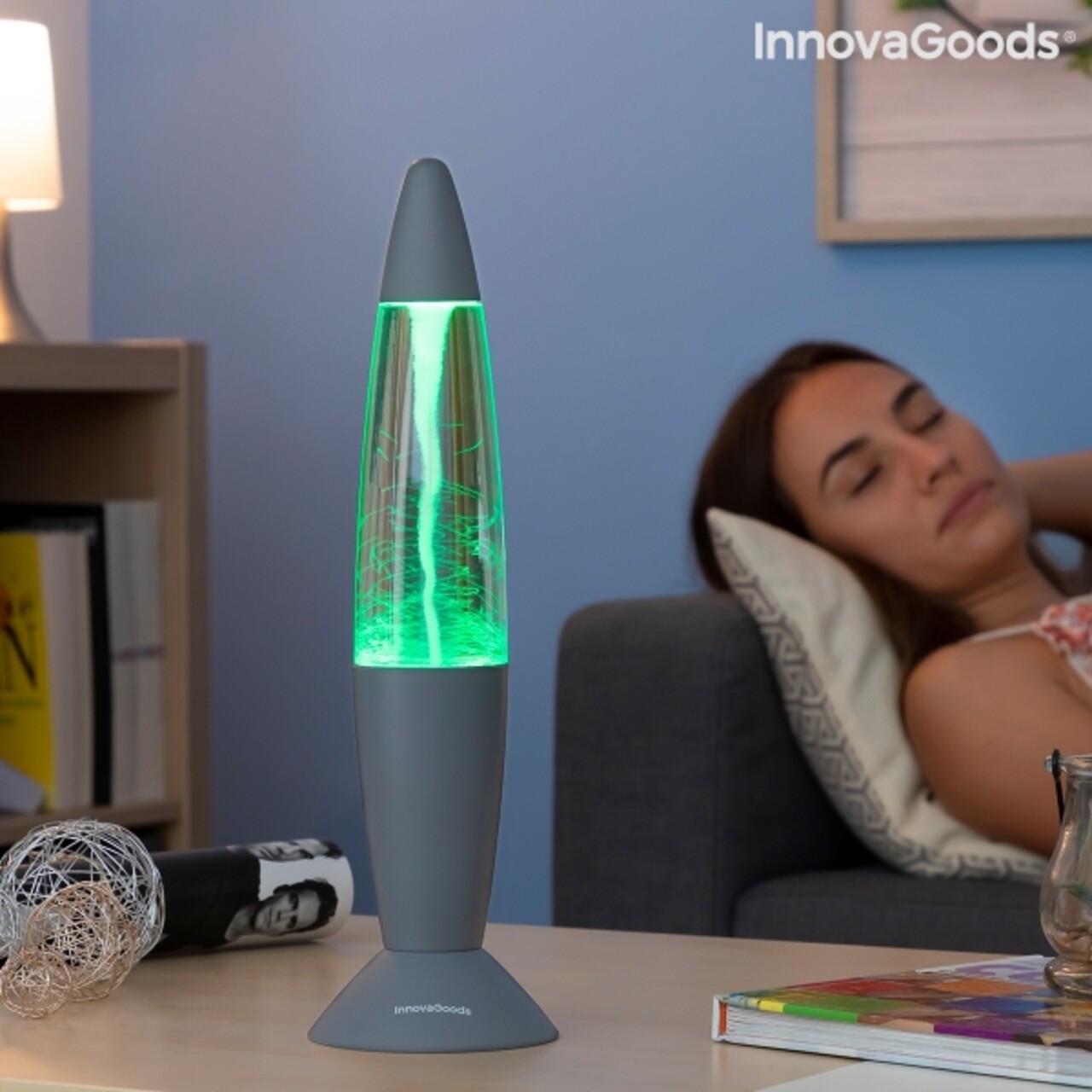 Tornada Twamp InnovaGoods LED-es láva lámpa, USB, Ø10x35 cm