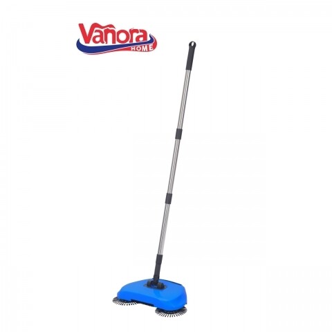 Kézi seprű forgó kefékkel, Vanora Turbo Clean, teleszkópos fogantyú, kék