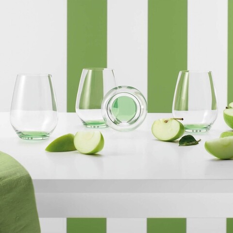 4 db-os pohár készlet, Villeroy & Boch, Colorful Life Green Apple, 420 ml, kristályüveg, zöld