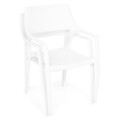 Belluno/Golf 8 db Szék + asztal , L.240 l.100 H.75 cm, fehér