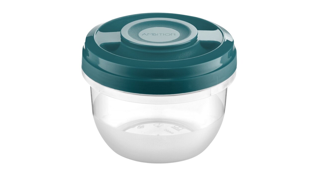 Smart Tároló fedővel, Ambition, 500 ml, türkiz